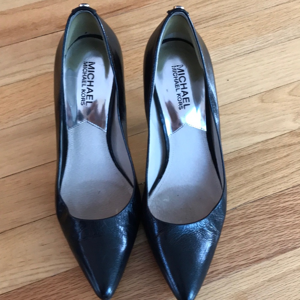 Michael Kors Black Leather Pumps